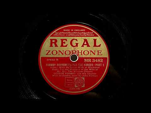 1941 GEORGE FORMBY - Favourites For The Forces, Part 2 REGAL 10" MR3482
