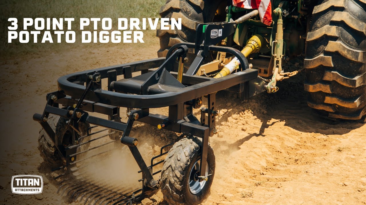3 Point PTO Driven Potato Digger | Titan Attachments