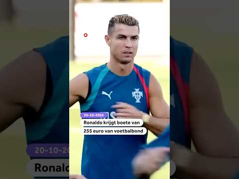 Cristiano Ronaldo krijgt boete van 255 euro van voetbalbond