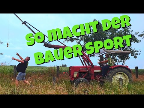 This is how the farmer does sports - With this trick the farmer does sports