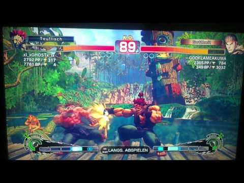 SSF4 AE GODFLAMEAKUMA (RYU) VS. Xl_xGHOSTx_lX (AKUMA)