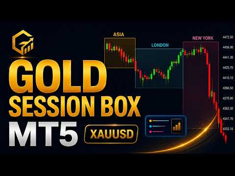 Video Gold Session Box Trading Sessions for MT5