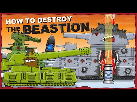 "How to destroy the Monster BEASTION?" -  Cartoons about tanks