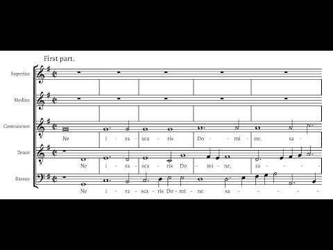 Byrd, Ne irascaris, Domine, a 5 voci (score)