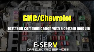 GMC/Chevrolet fault communication fault U1000/ fault communication with PCM