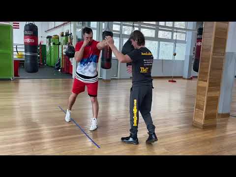Vladimir Ivanov training with Boxing Coach Mike Kozlowski.