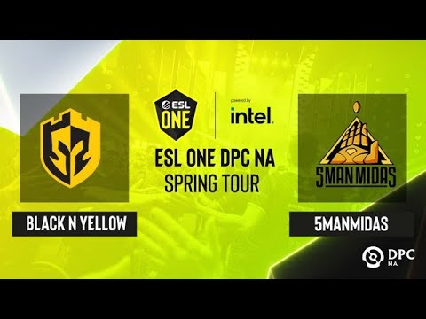 Dota2 - Black N Yellow vs 5ManMidas - Game 1 - ESL One DPC NA Spring