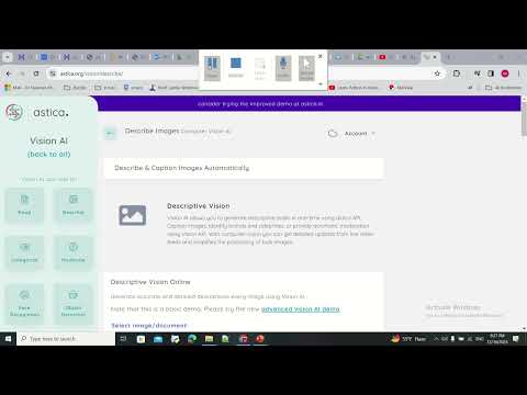 (astica) image description ai tool اداه لعمل وصف للصور