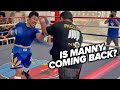 MANNY PACQUIAO STILL EXPLOSIVE & SCARY FAST ON PADS! TRAINING LIKE IN PRIME AHEAD OF EXHIBITION