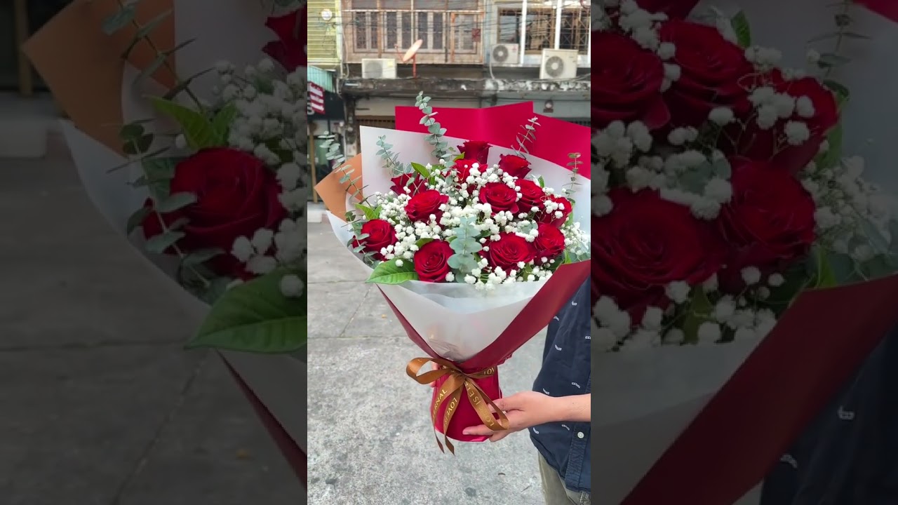 Bouquet of red roses