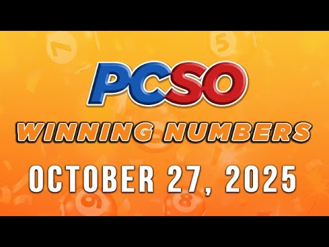 P31M Jackpot Grand Lotto 6/55, 2D, 3D, 4D, and Megalotto 6/45 | October 27, 2025