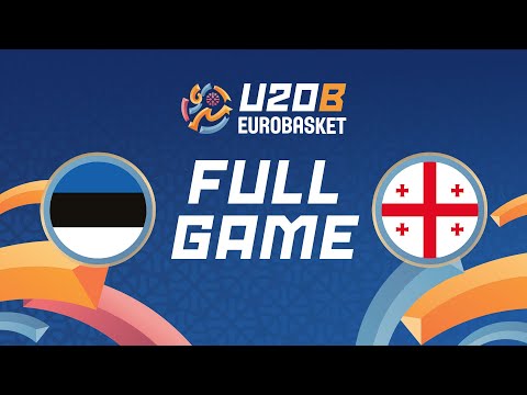 Group Phase | Estonia v Georgia | Full Basketball Game | FIBA U20 EuroBasket 2024 Division B