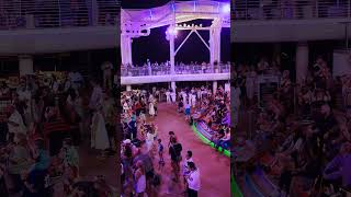 Disney Cruise Line Density Maiden Voyage. Cruise Director Dancing  #cruiseship #disney #cruise
