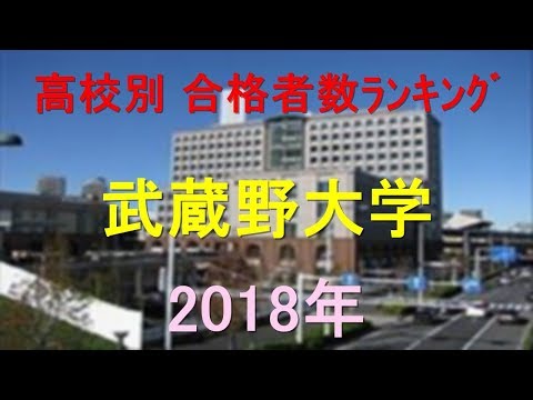 臨床検査学科 武蔵野大学 高校別合格者数ランキング 2018年【グラフでわかる】