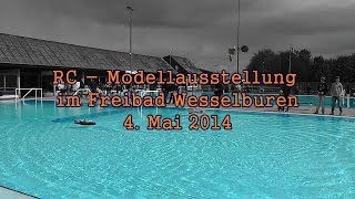 preview picture of video 'Treffen der Modellbauer im Freibad Wesselburen 4.05.2014'