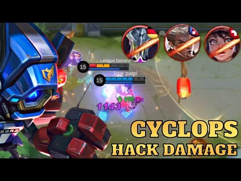 CYCLOPS FULL DAMAGE HACK BUILD | RANK MYTHIC | CYCLOPS BEST BUILD 2021| MLBB