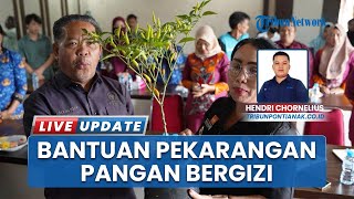 Paolus Hadi Serahkan Bantuan Pekarangan Pangan Bergizi ke 120 Kelompok Tani Sanggau, Bibit dan Pupuk
