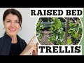RAISED BED TRELLIS - How to Make a Pea Trellis for Raised Beds