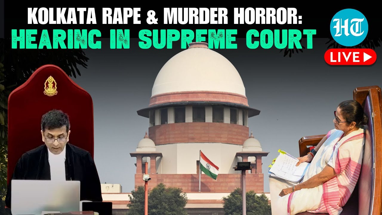 Kolkata Rape & Murder Case In SC LIVE | CJI-Led Bench Hears RG Kar Hospital Horror Amid Protests