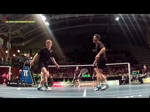 NK badminton 2017 - SF / MD - Jelle Maas / Robin Tabeling - Michiel Kruijt / Leon Nottelman