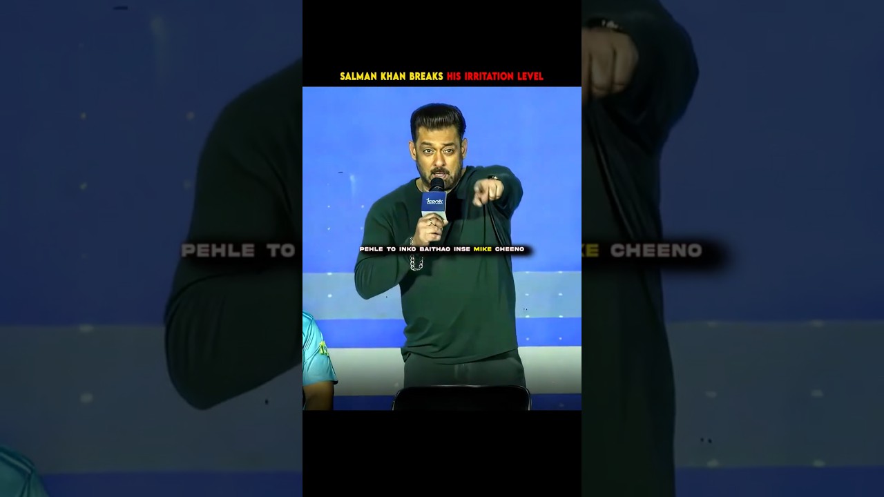 salman khan left his irritation level ☠️🔥