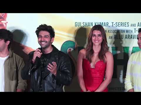 Kartik Aaryan and Kriti Sanon At Trailer Launch of Shehzad