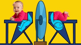 Sawing a Baby in Half and Revealing the Secret