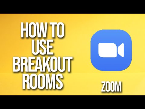 How To Use Breakout Rooms Zoom Tutorial
