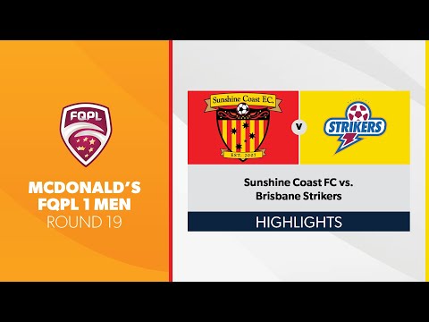 McDonald's FQPL 1 Men R19 - Sunshine Coast FC vs. Brisbane Strikers Highlights