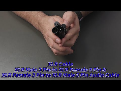🎤 J&D XLR Cable – Reliable 3-Pin to 5-Pin Connection! 🎶✨