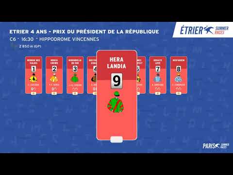 PRIX DU PRESIDENT DE LA REPUBLIQUE - ETRIER 4 ANS FINALE : LES PARTANTS