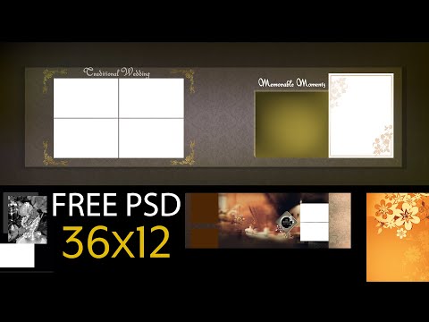 Free Photoshop Psd Collections | 36x12 Album Design Sheets
