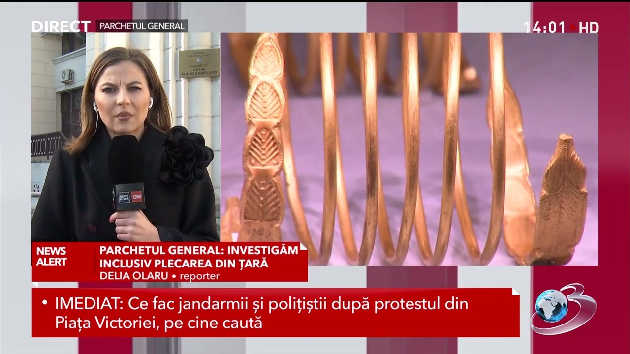 Aurul dacic furat și scos ilegal din România: Detalii despre furtul din Olanda