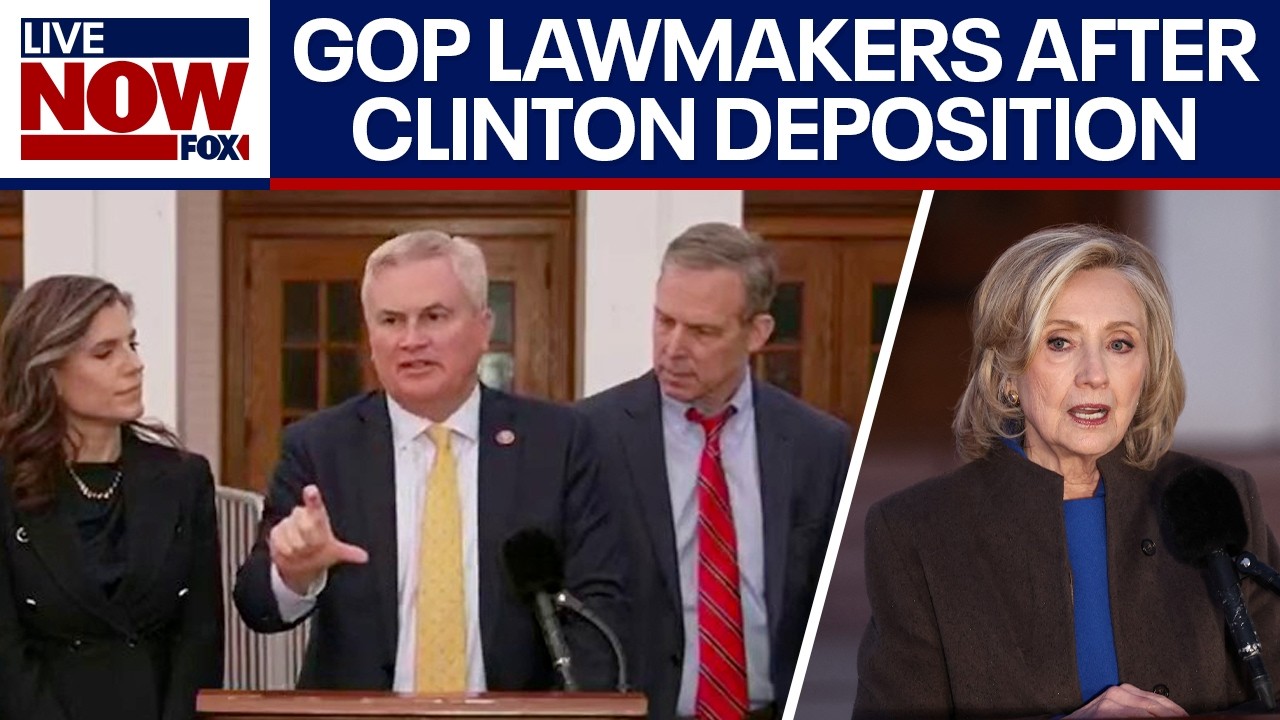 Hillary Clinton: GOP lawmakers speak after Epstein deposition
