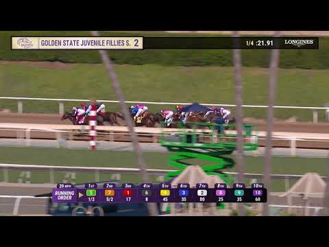 Grand Slam Smile wins the Golden State Juvenile Fillies on Friday, November 3 at Santa Anita Park