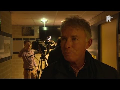 Trainer Harry van den Ham na afloop van het verloren duel met VVV-Venlo