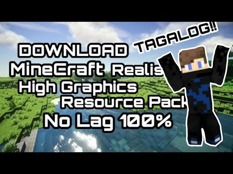 How to Download Realistic | Graphics Pack in Minecraft PE | (Tagalog version)