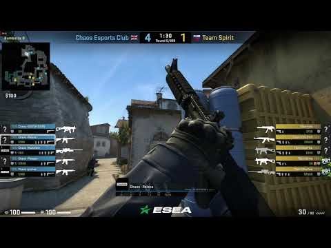 Pro Gaming - CS:GO, Spirit vs Chaos, Map 1 - Inferno (18th of September 2018), ESEA MDL Season 29...