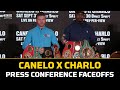 Canelo vs. Charlo Press Conference Faceoffs | Canelo Alvarez vs. Jermell Charlo