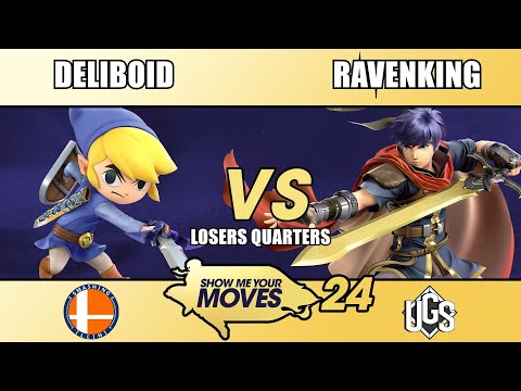 Show Me Your Moves 24 - Losers Quarters - Deliboid(Toon Link) Vs. Ravenking(Ike)