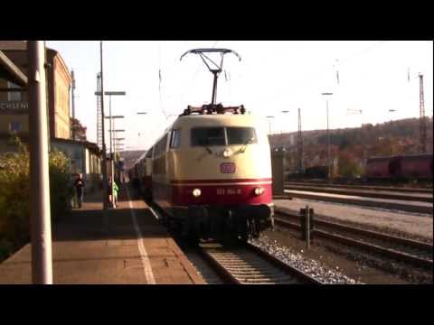 Die 103 184-8 zu Besuch in Unterfranken