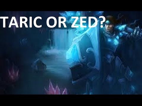 (League of legends) Taric vs Zed who wins?!!