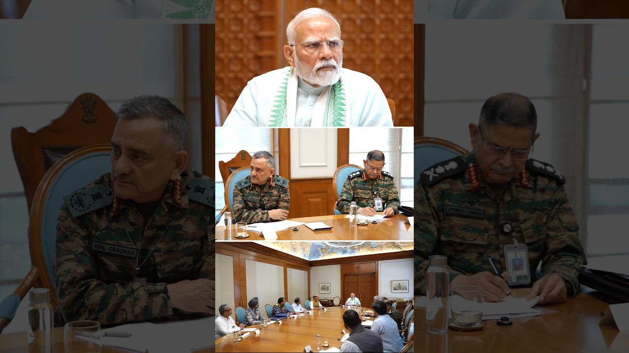PM Modi chairs a high level meeting to review the country's security situation at 7, LKM
