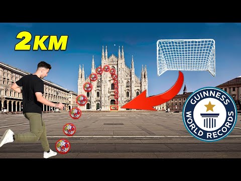SEGNO il GOL più LONTANO del MONDO (2 chilometri)! *NUOVO RECORD MONDIALE*
