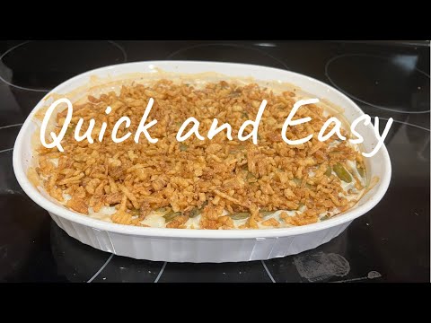 Basic Green bean casserole using campbell's cream of...