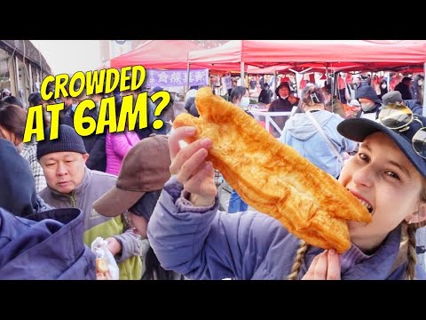 Morning market breakfast HAUL ft. world's biggest youtiao!!!