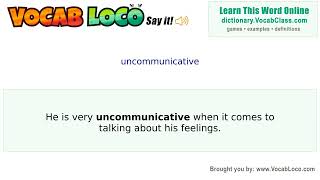 Video thumbnail for uncommunicative
