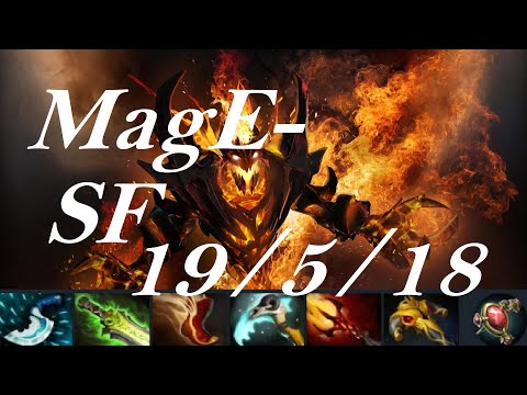 MagE- mid Shadow Fiend vs Miracle- carry Ember Spirit - combo with Clockwerk so good - dota2