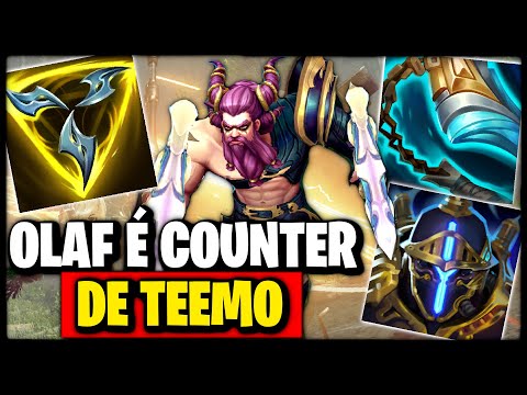O CAMPEÃO CERTO PARA STOMPAR TEEMO, OLAF VS TEEMO | League of Legends |
