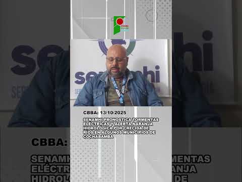 PRONOSTICAN TORMENTAS ELECTRICAS EN COCHABAMBA
